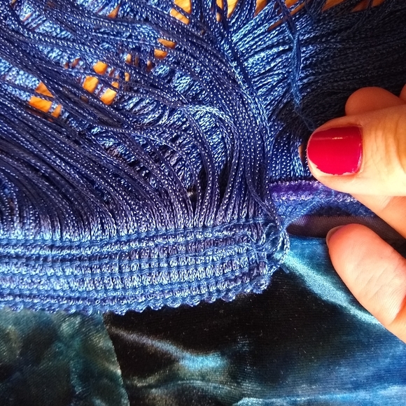 Tie dye velvet bellydance set - Picture 6 of 10